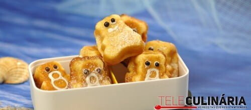 Bolo em forma de ursinhos