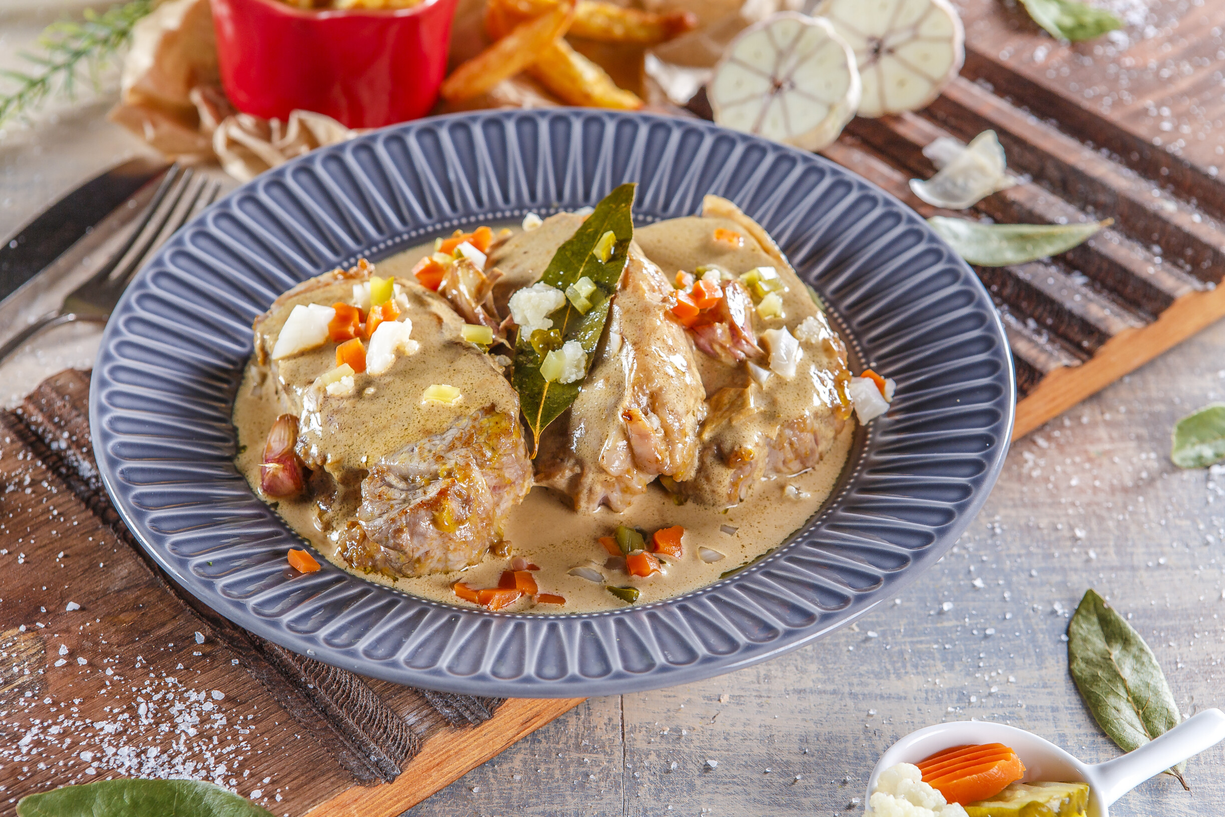 Bifes de vaca com molho especial