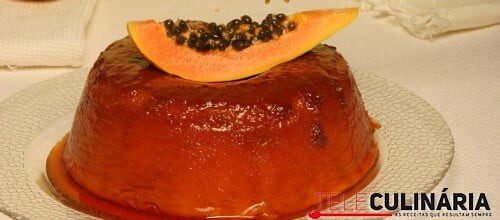 Pudim de papaia