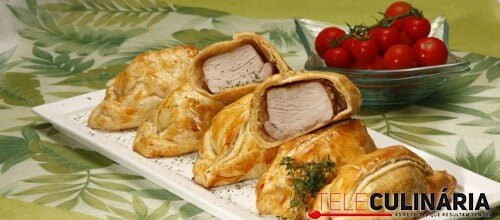 Lombinhos de porco folhados