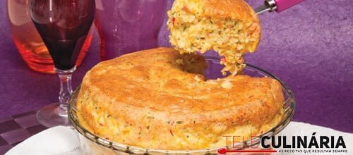 Soufflé de delícias do mar