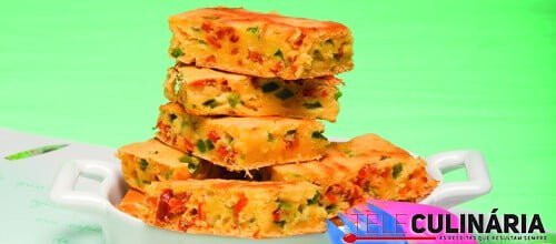 Cubos de milho salgados