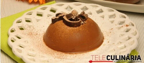 Flan de chocolate light