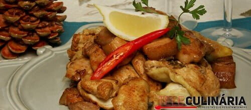 Frango frito com entremeada