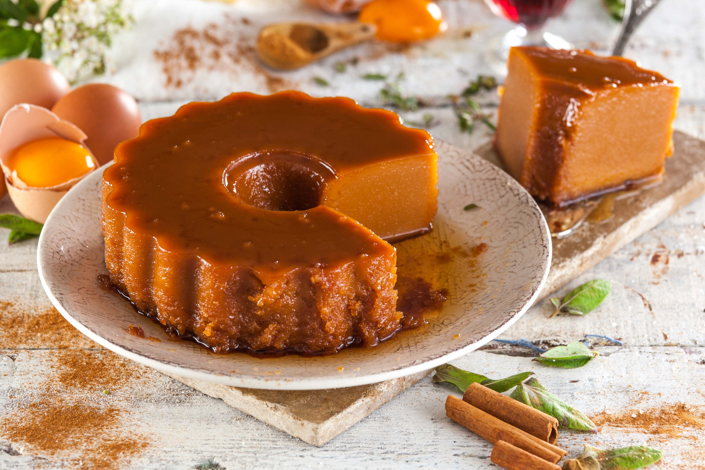 Pudim de ovos com vinho do Porto