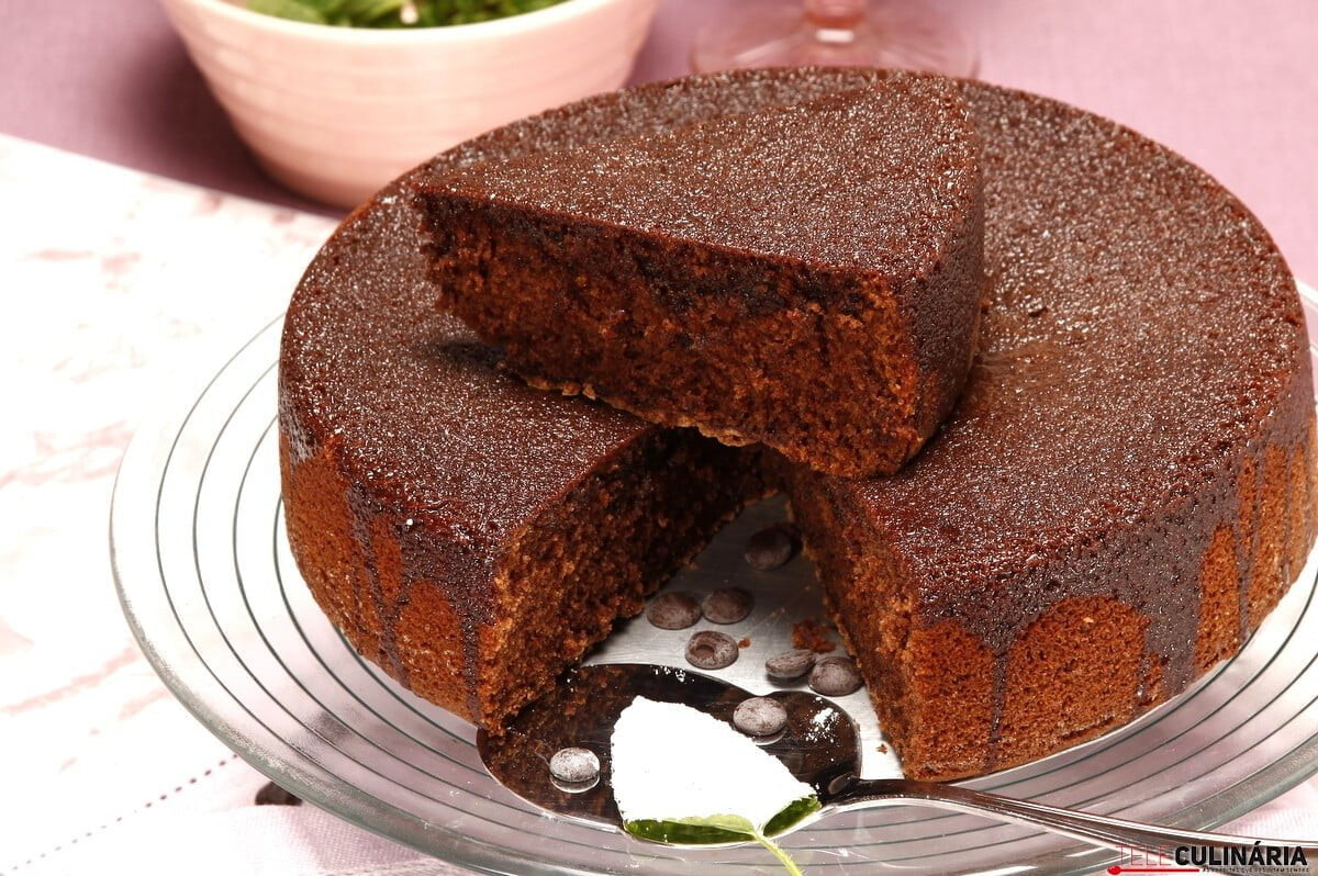 Bolo de chocolate com azeite