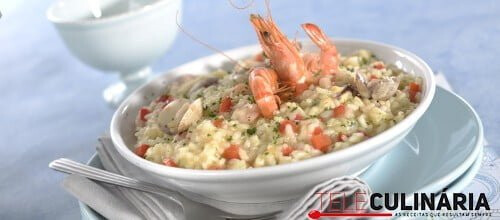 Risotto de frutos do mar