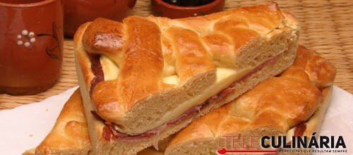Pão de presunto e queijo