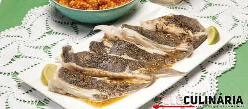 Raia com molho de orégãos