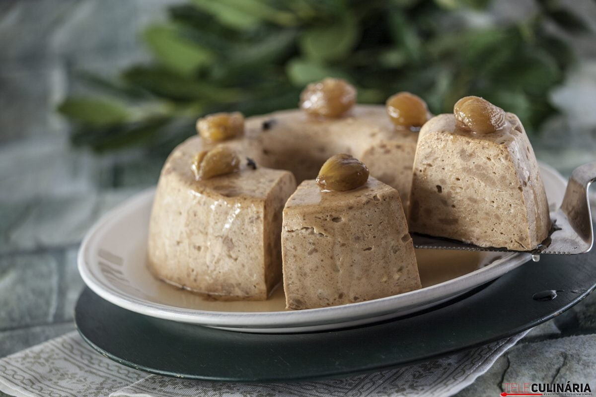 Receita Pudim de castanhas