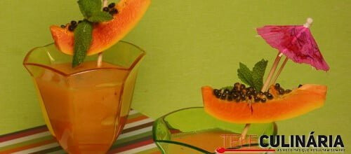 Sumo de maçã com papaia