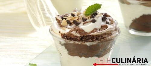 Mousse de duas cores