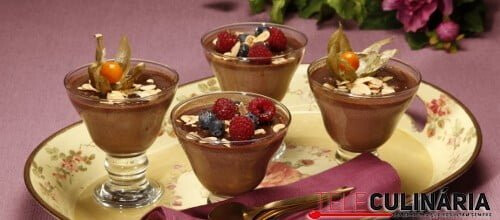 Panacotta de chocolate negro