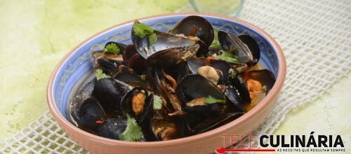 Mexilhões com bacon