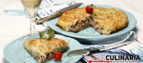 Batata rosti com carne