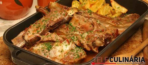 Costelas de vitela no forno