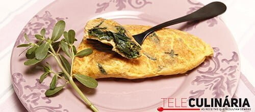 Omelete de beldroegas
