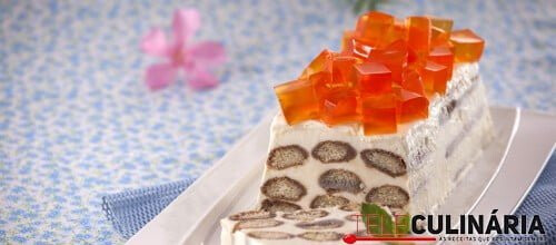 Pavé de iogurte com gelatina