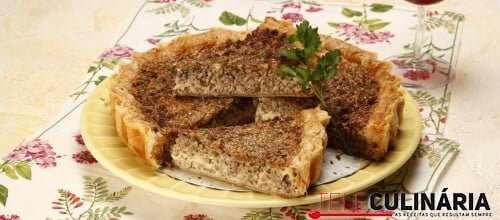 Picadinho de carne em tarte