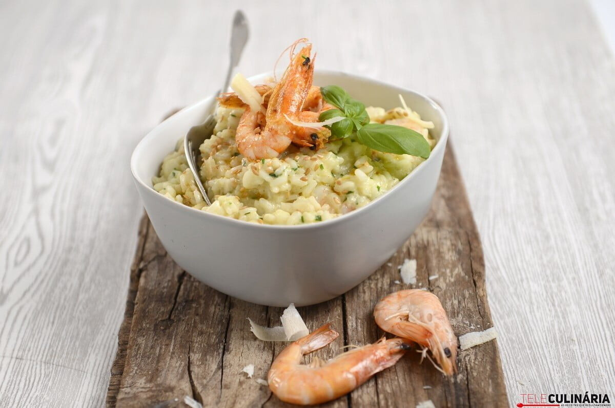 Risotto de camarão