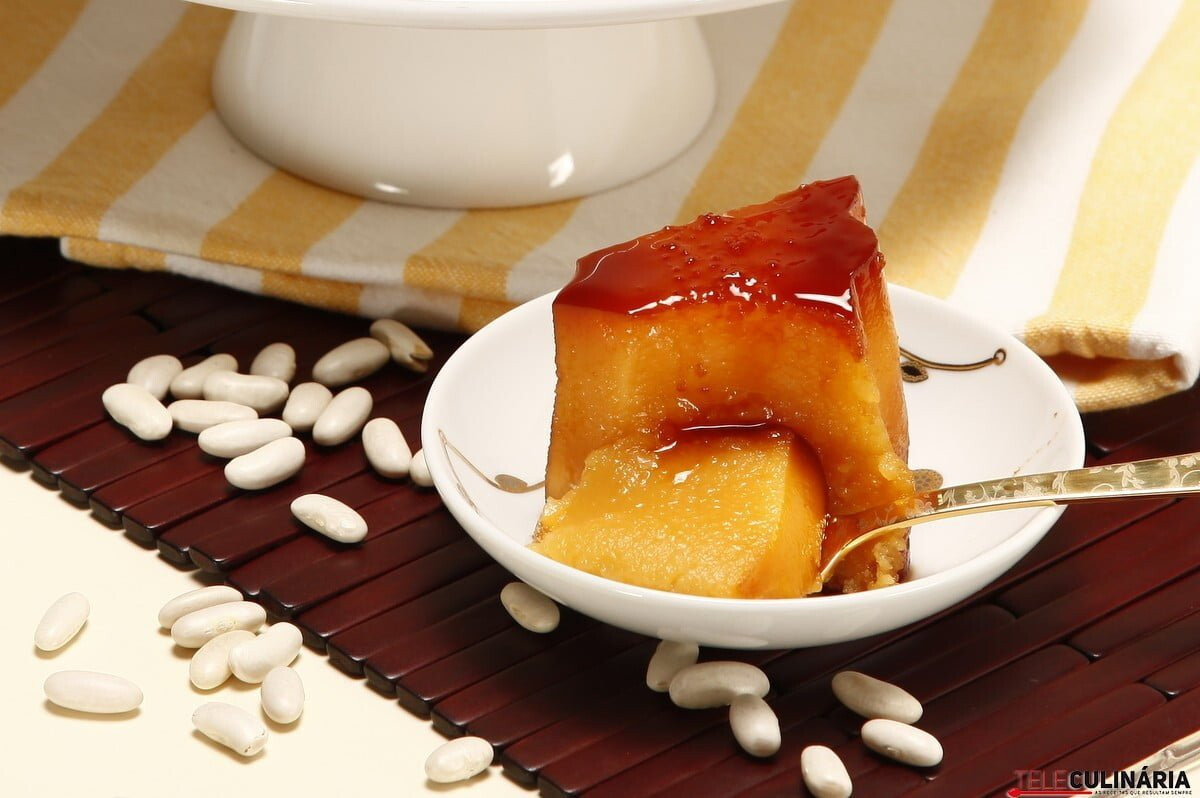 Pudim de feijão branco