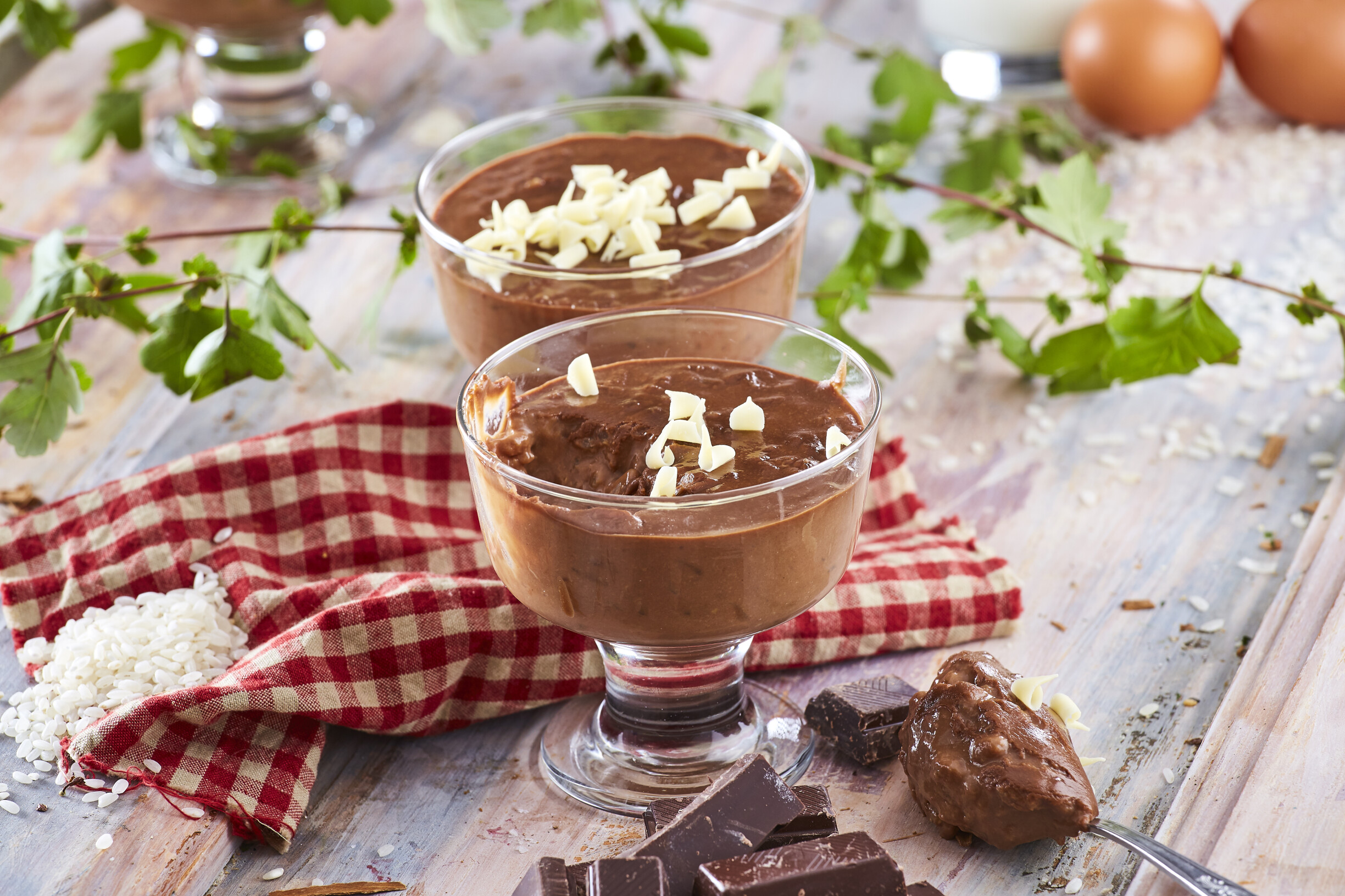 Arroz-doce de chocolate