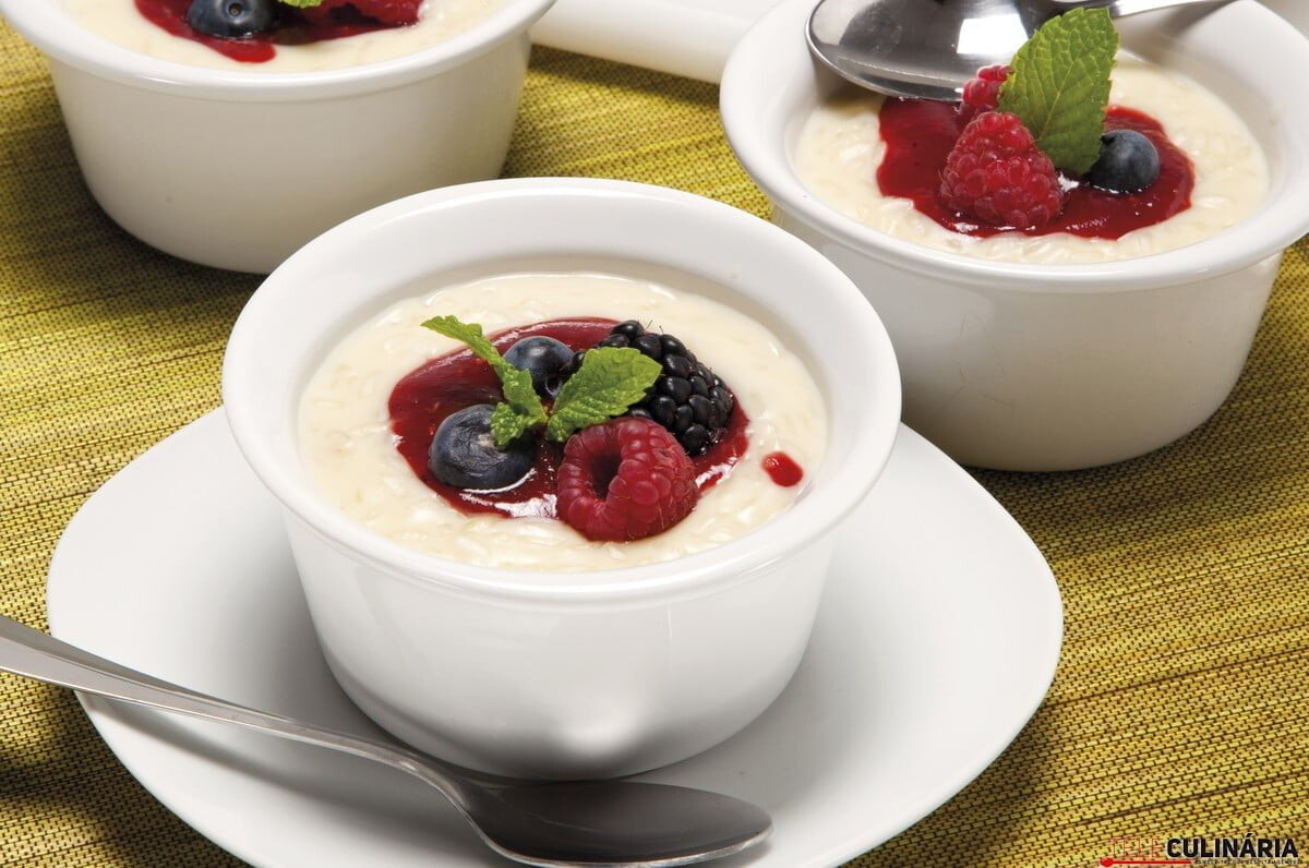 Risotto doce de frutos vermelhos