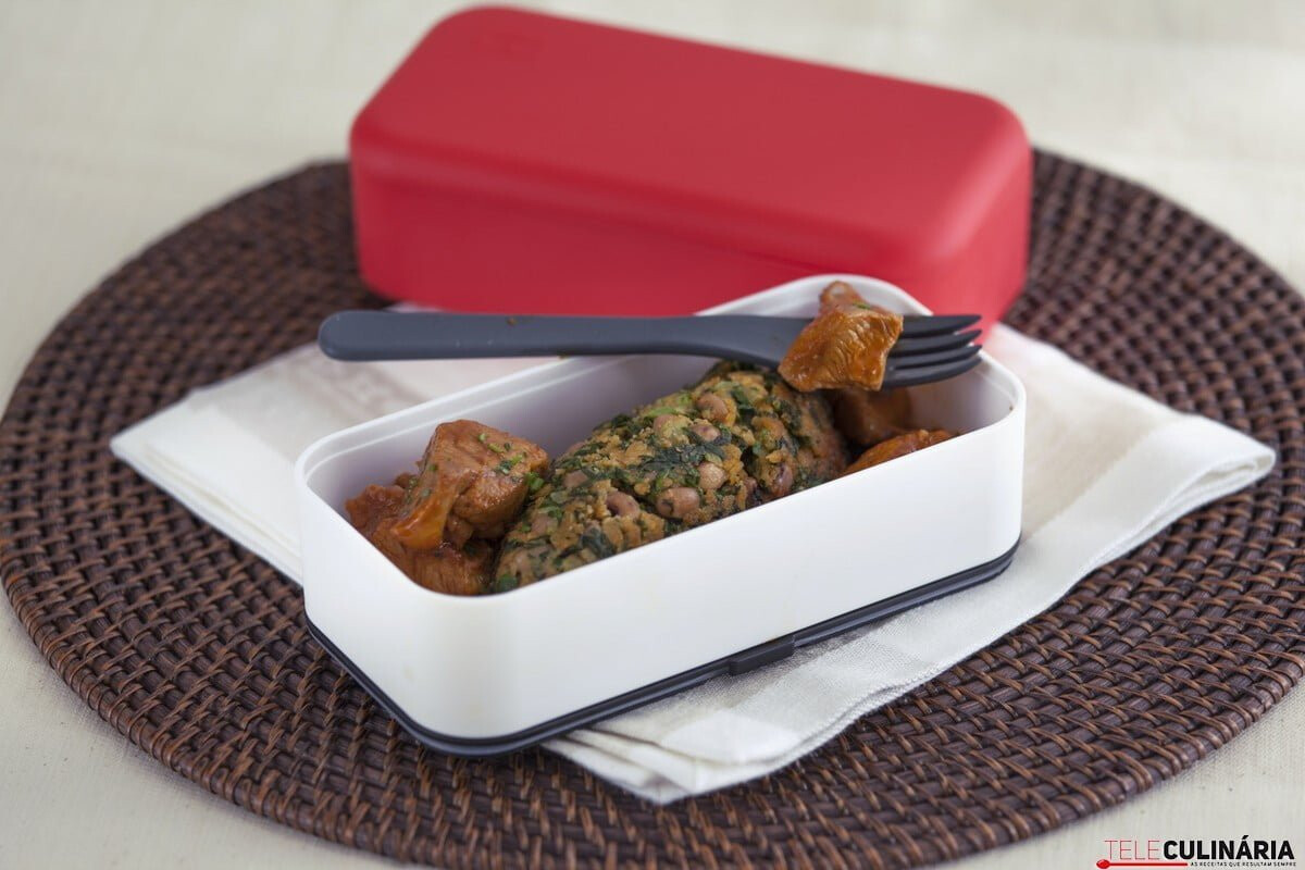 Migas de carne com broa