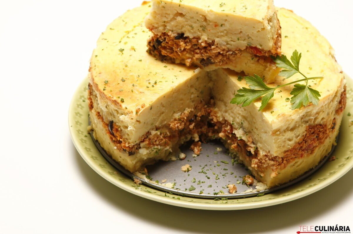 Tarte de batata com soja