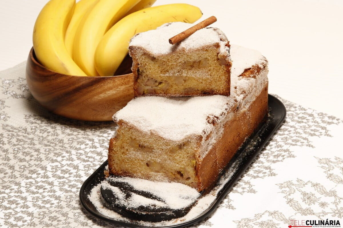 Bolo delicioso de banana