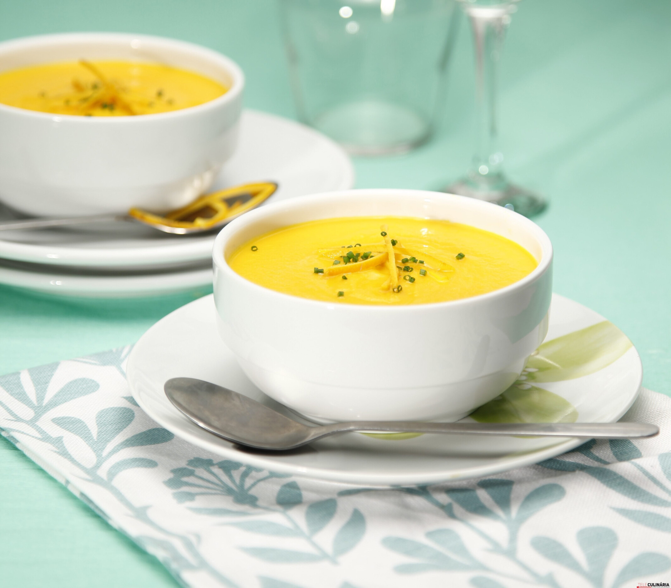 Creme de cenoura com laranja