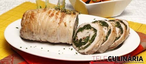 Peito de peru com nozes