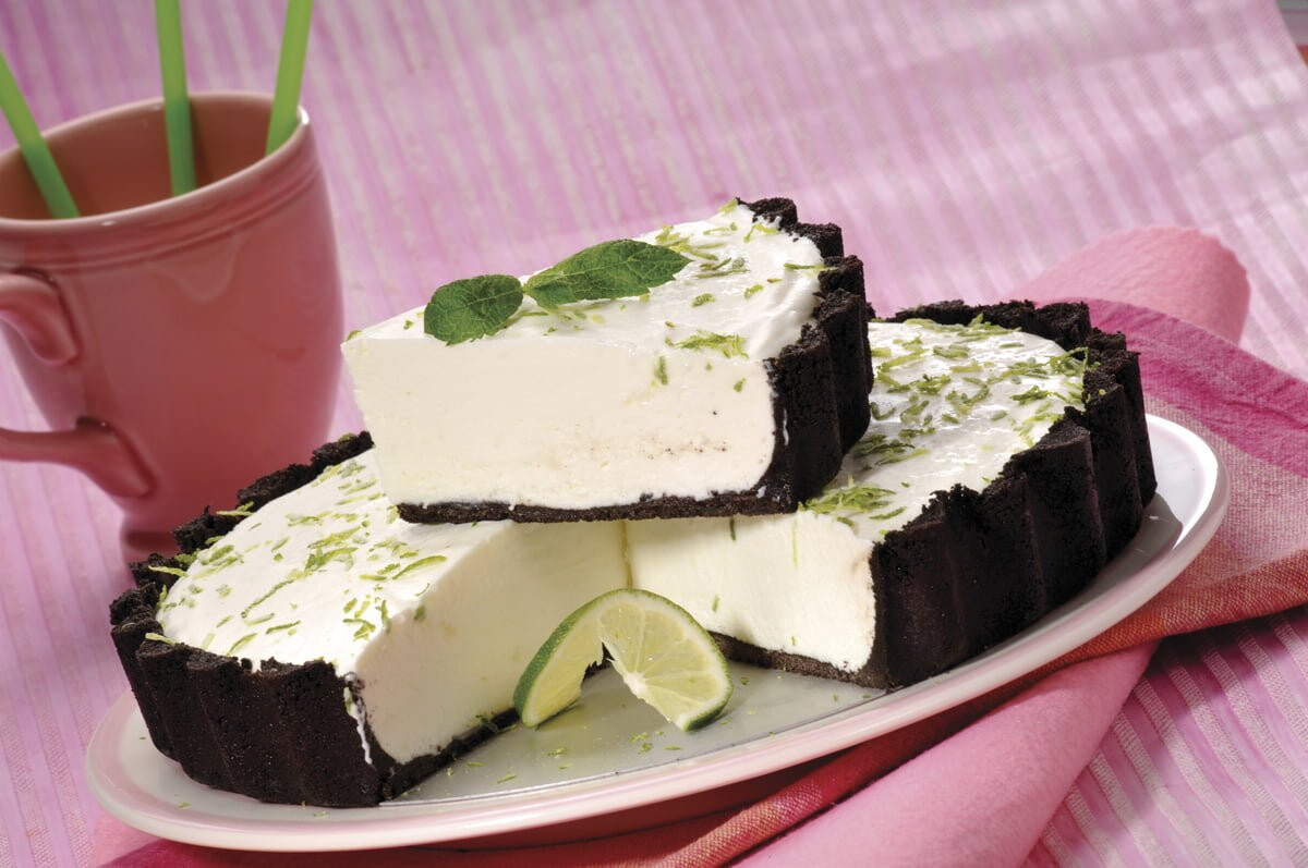 Tarte fresca de bolachas de chocolate