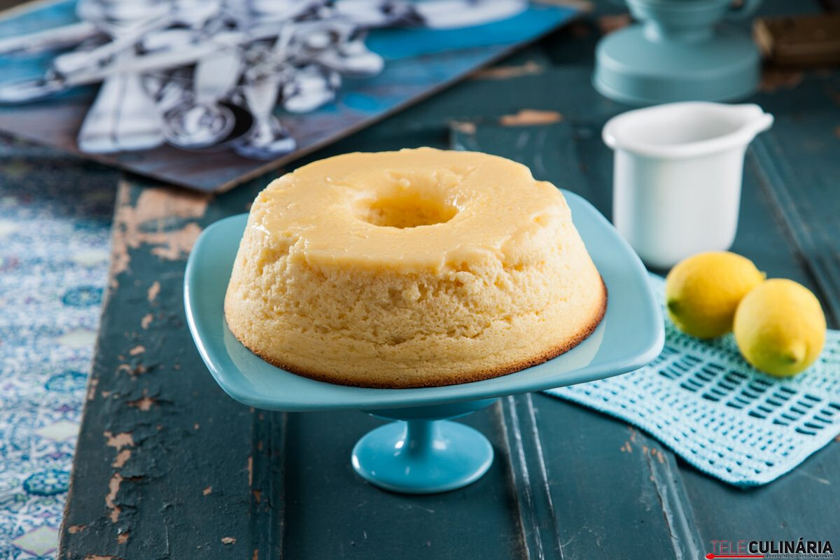 Bolo pudim de limão