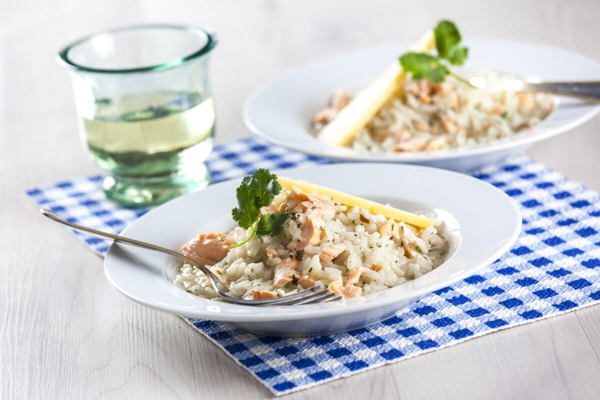 Risotto de salmão