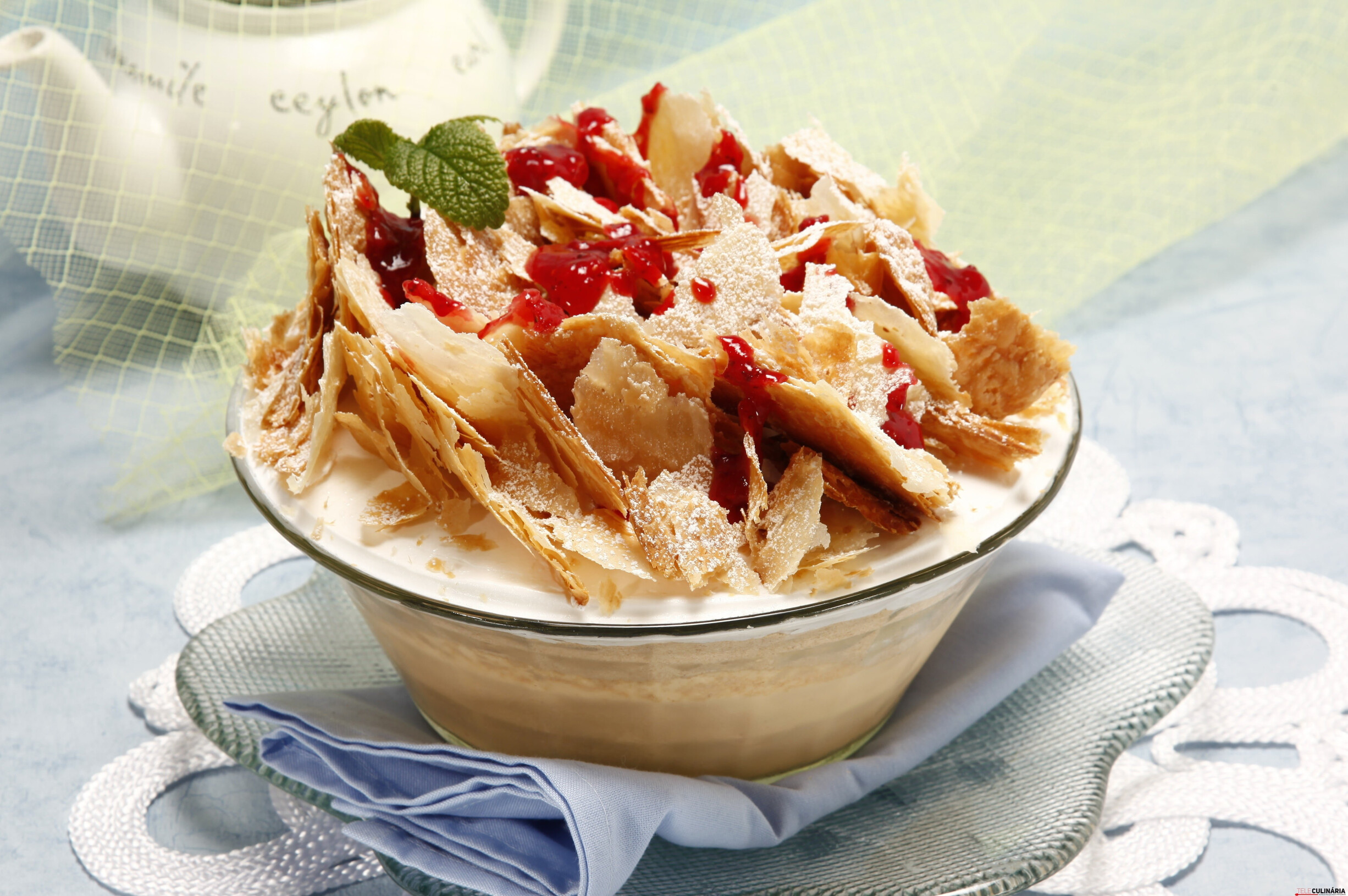 Taça de camadas doces