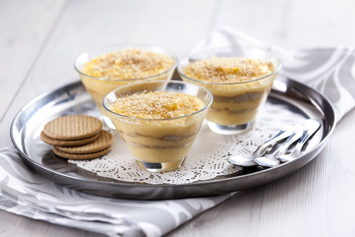 Delícia de coco com bolacha