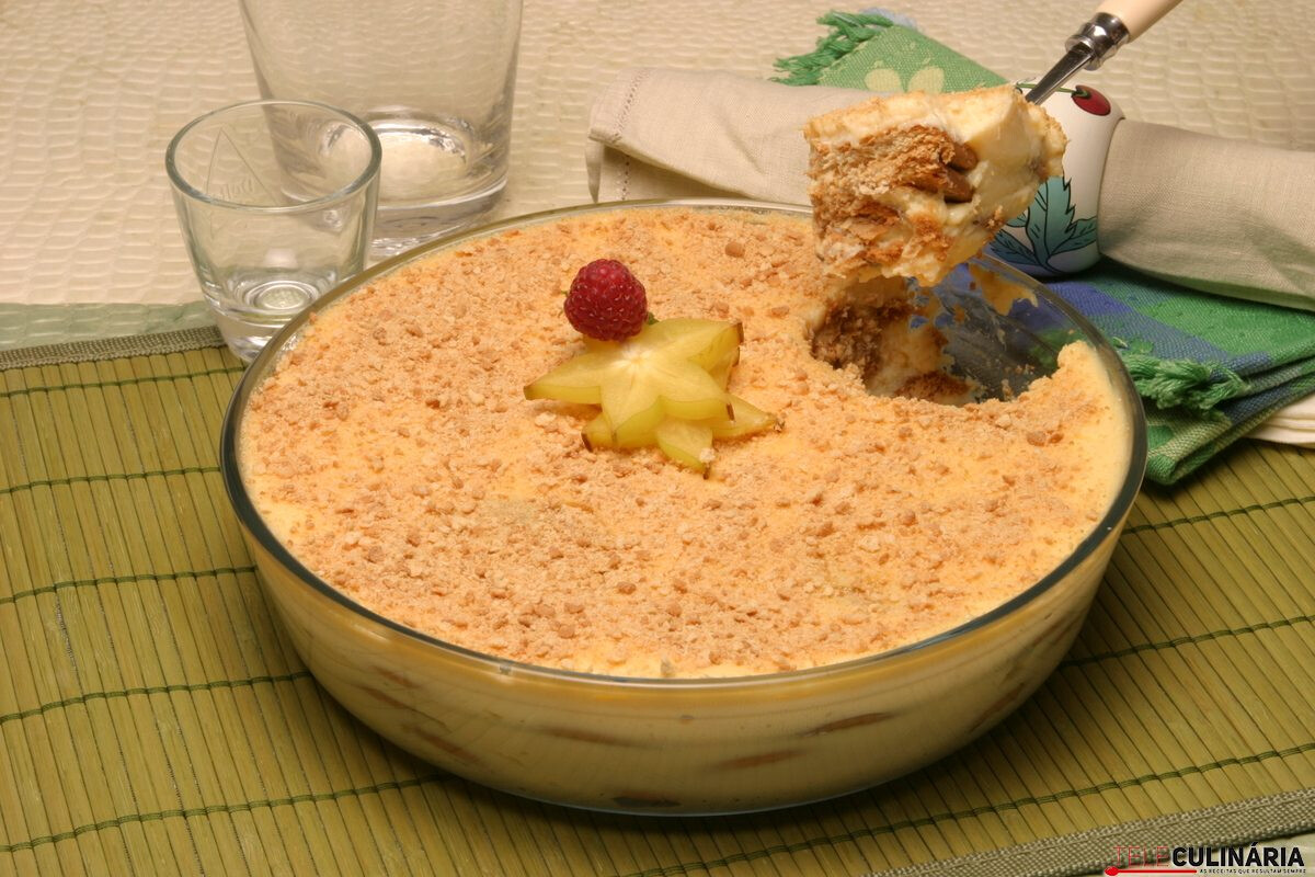 Delícia de bolacha e leite condensado