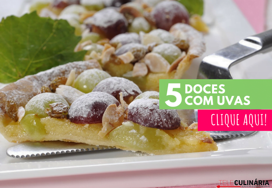 5 doces com uvas