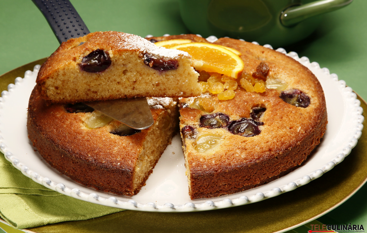 bolo de uva com moscatel