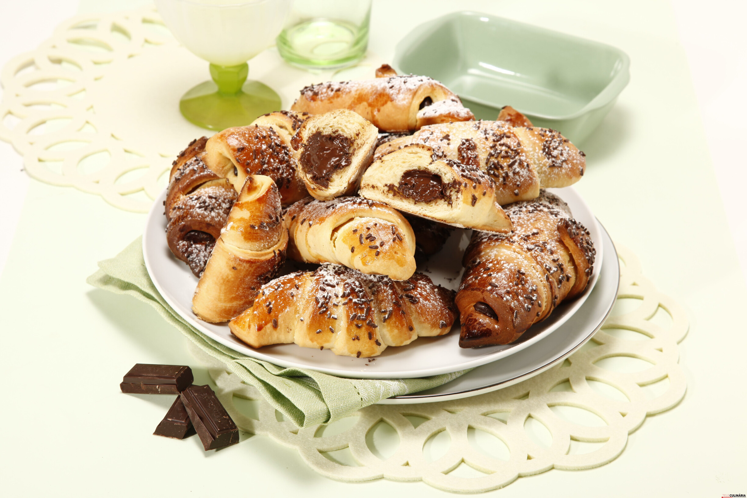 Croissants de chocolate