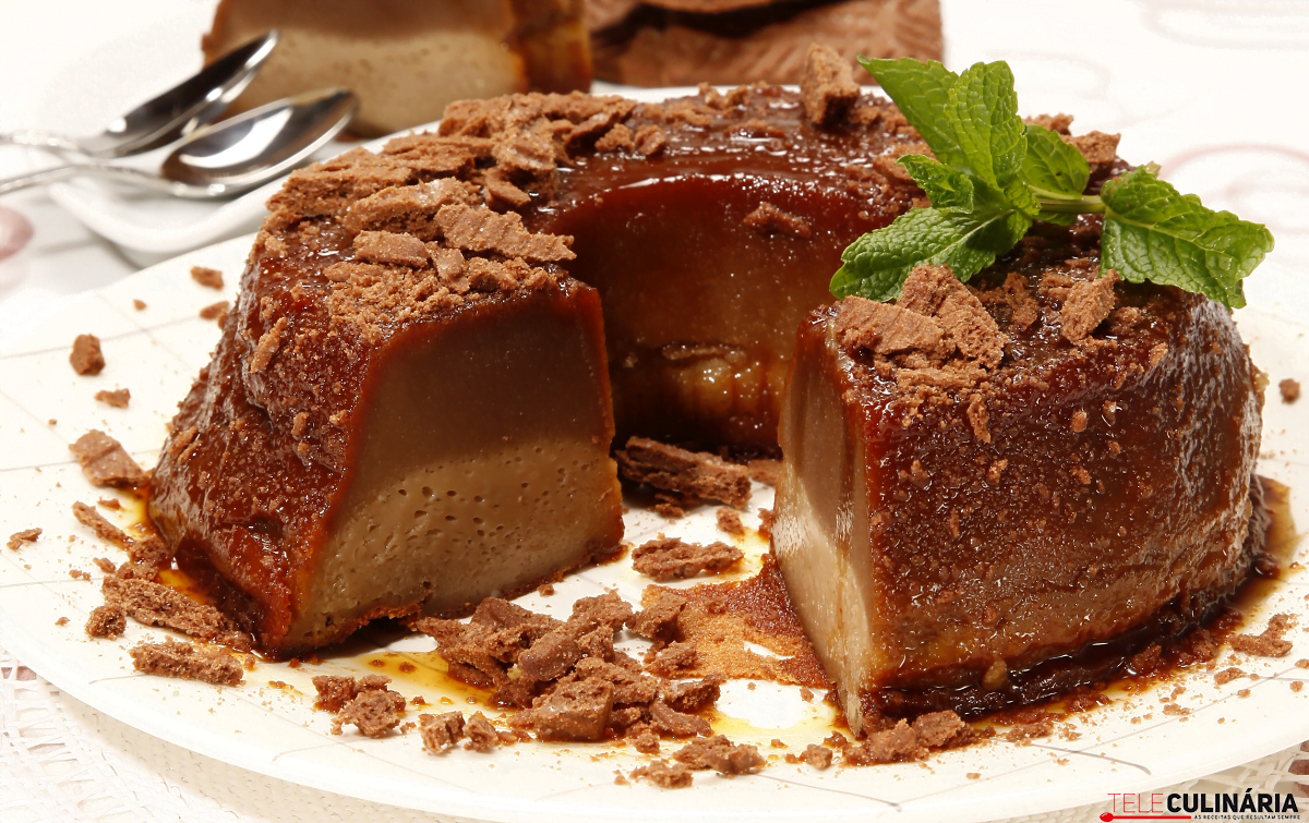 Pudim de bolachas de chocolate