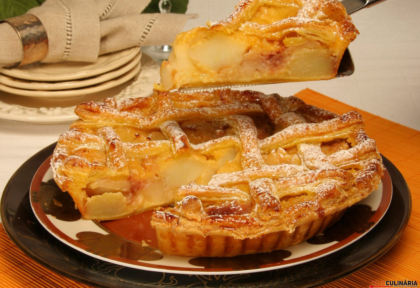 Tarte de maçãs assadas