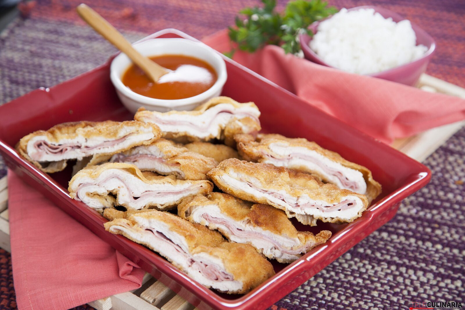 Panados de peru com fiambre