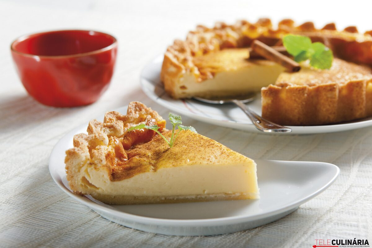 Tarte de leite dourada