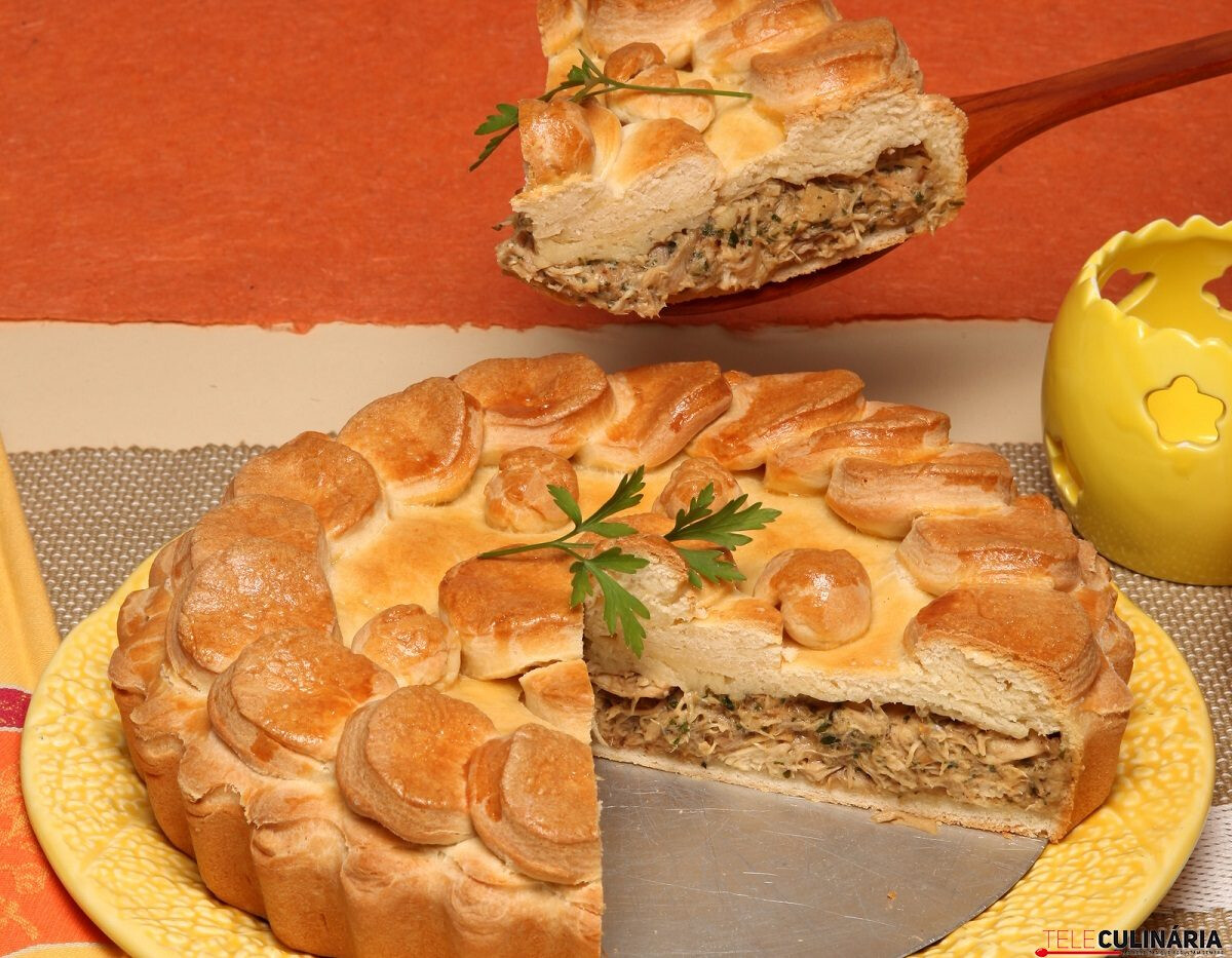 Tarte cremosa de frango