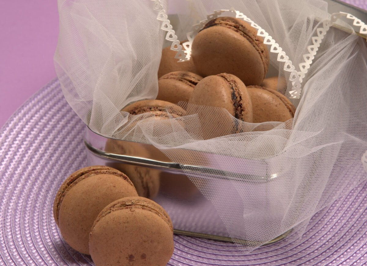 Macarons de chocolate