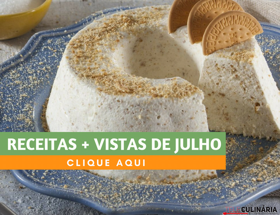 Receitas mais vistas no mês de Julho