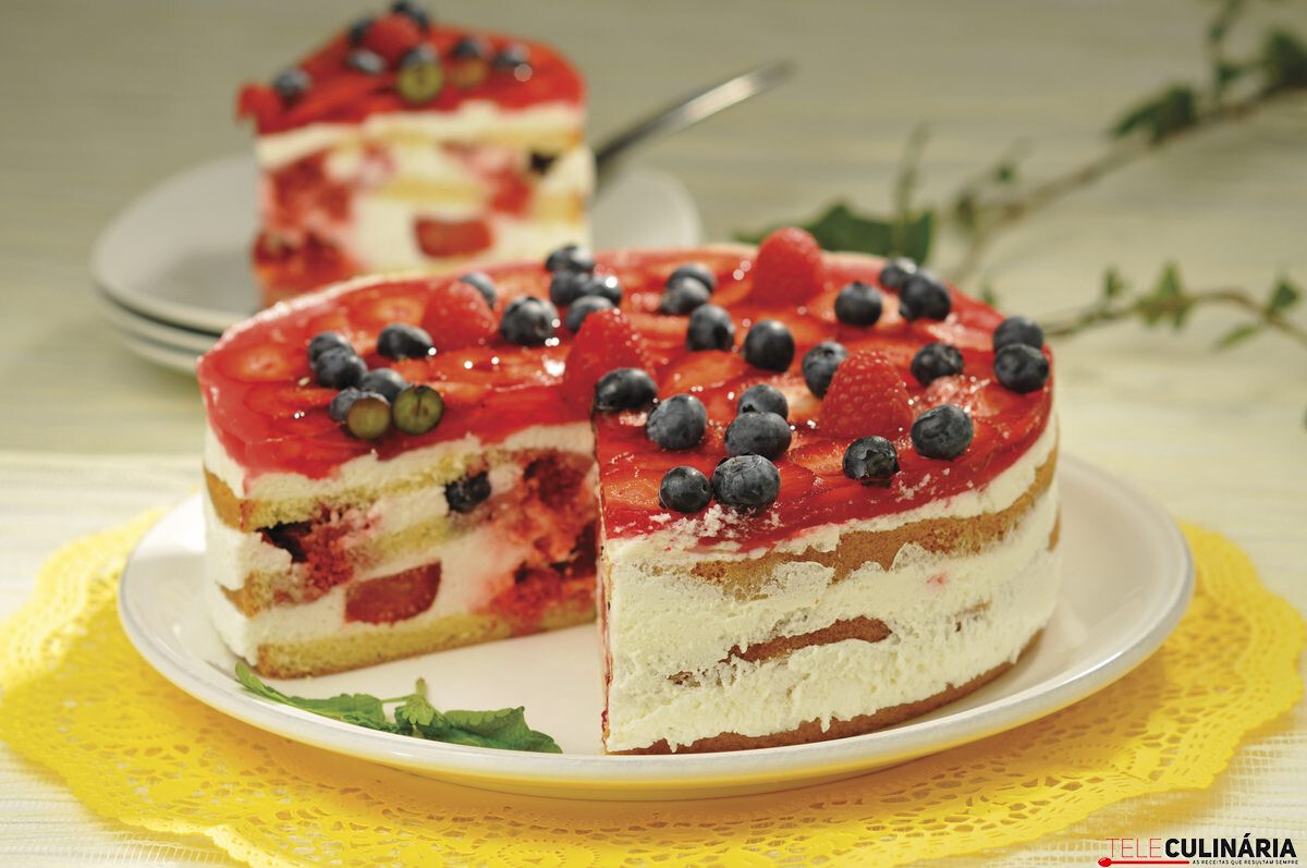 Semifrio de frutos vermelhos