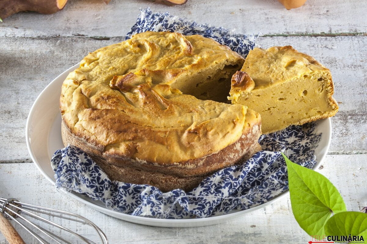 Receita de bolo de batata-doce